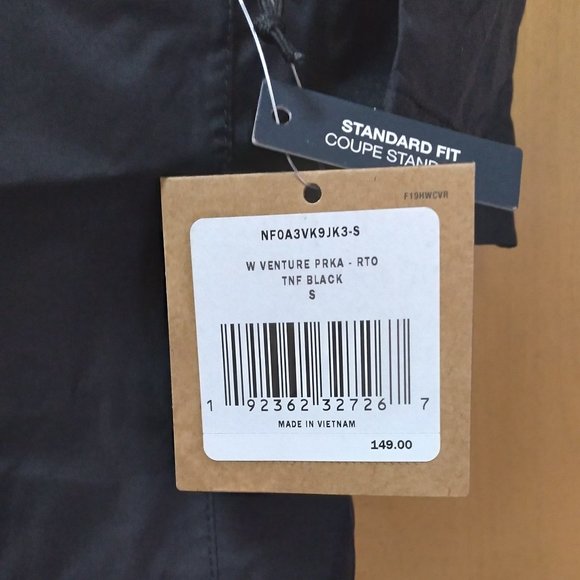 🆕The North Face Women's Venture Parka, XS and SM - TNF Black, Brand NEW, Auth. - Picture 3 of 6